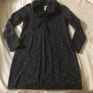 Fleece lined soft knit dress